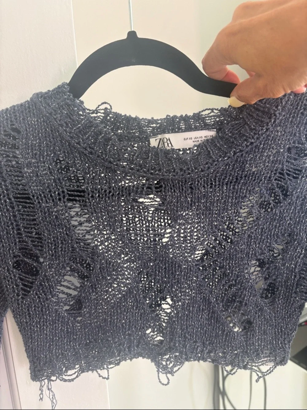 Zara edgy cropped